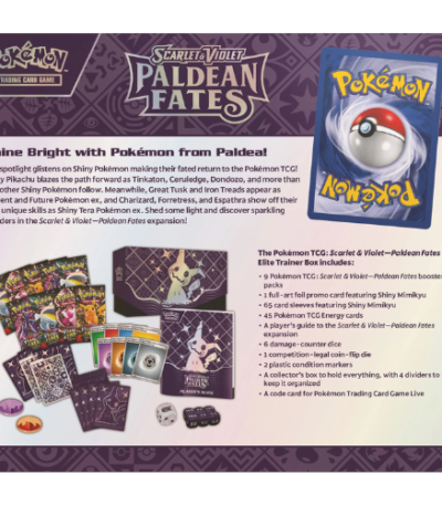 Pokemon Paldean Fates Elite Trainer Box - bescards.nl