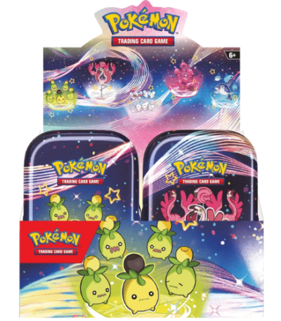 Pokemon Paldean Fates Mini Tin Collection Display (10x) - bescards.nl