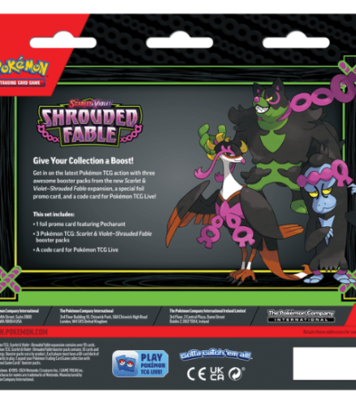 Pokémon - Shrouded Fable 3-Pack Booster Blister - Pecharunt