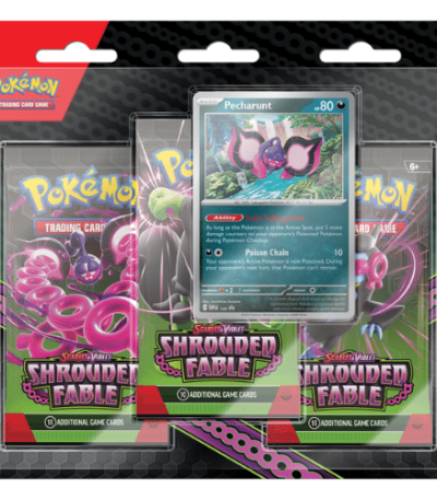 Pokemon Shrouded Fable 3-Pack Booster Blister - Pecharunt - bescards.nl