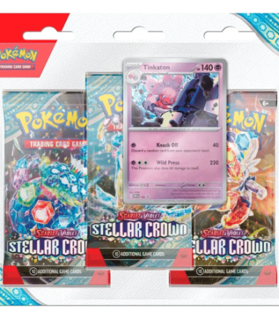 Pokemon Stellar Crown 3-Pack Blister Tinkaton - bescards.nl