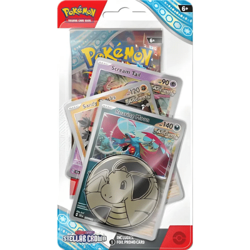 Pokemon Stellar Crown Premium Checklane Blister Roaring Moon - bescards.nl