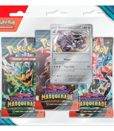 Pokemon Twilight Masquerade 3-Pack Blister - Revavroom - bescards.nl