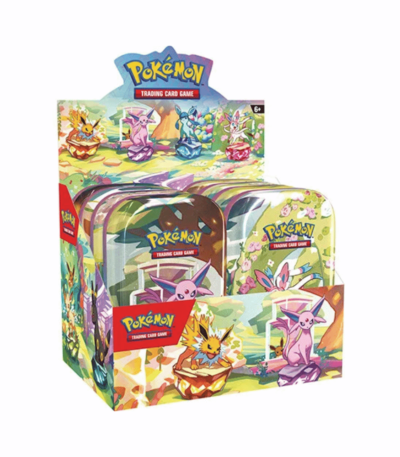 Pokemon Prismatic Evolutions Mini Tin (set van 8) - bescards.nl