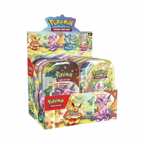 Pokemon Prismatic Evolutions Mini Tin (set van 8) - bescards.nl