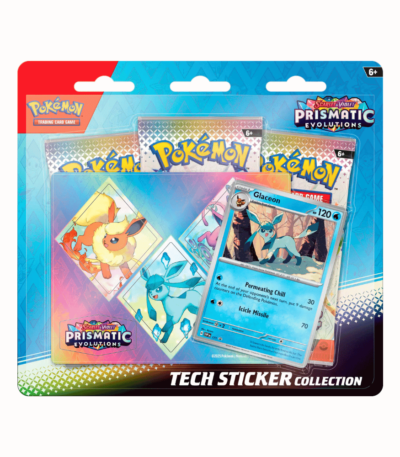 Pokemon Prismatic Evolutions Tech Sticker Collection – Glaceon - bescards.nl