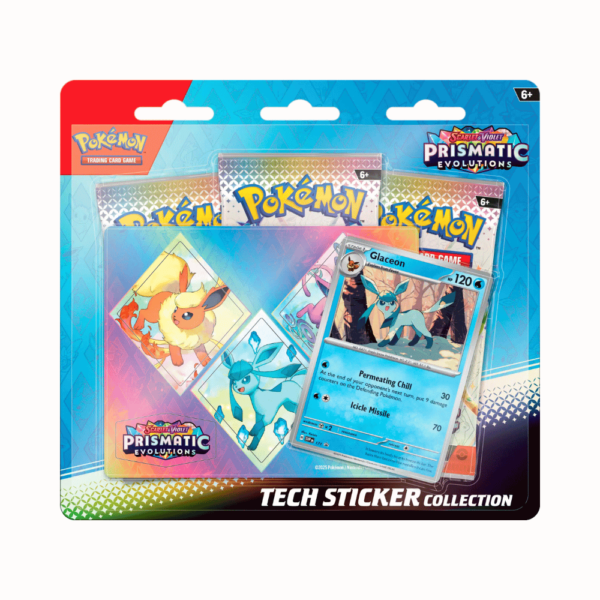 Pokemon Prismatic Evolutions Tech Sticker Collection – Glaceon - bescards.nl