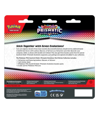Pokemon Prismatic Evolutions Tech Sticker Collection – Sylveon