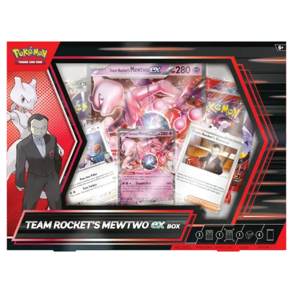Pokemon TCG: Team Rocket’s Mewtwo ex Box