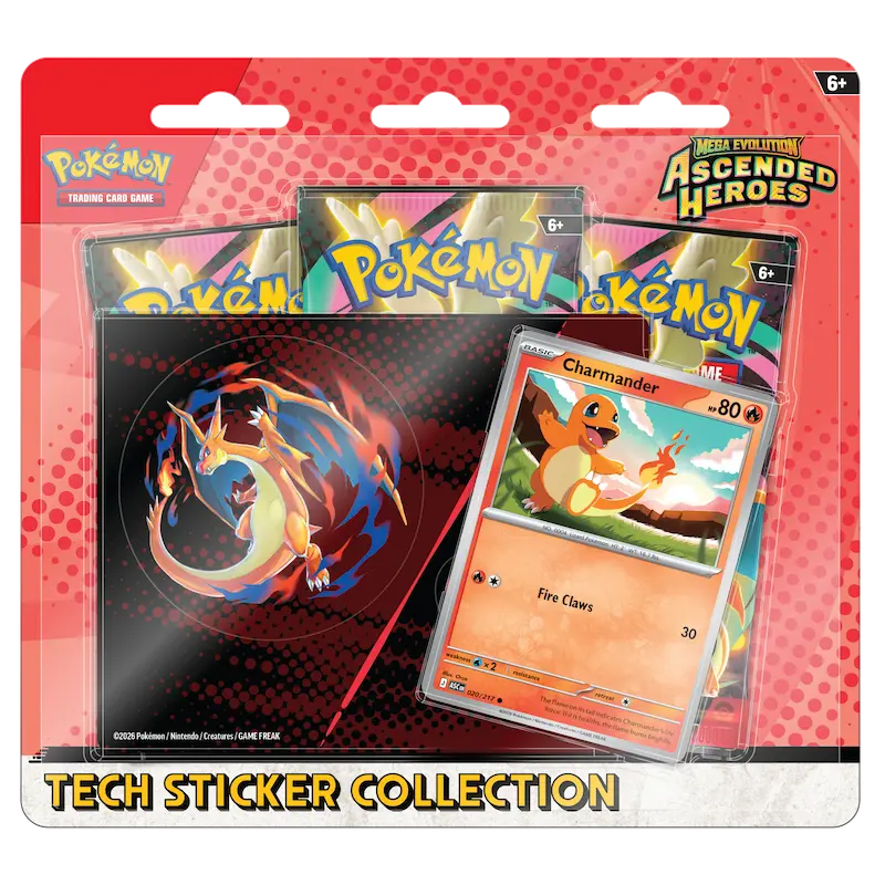 PRE ORDER! Ascended Heroes Tech Sticker Collection [Release: 30-1-2026] Random of Charmander of Gastly