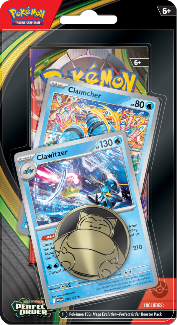 Pokémon Perfect Order Premium Checklane Blister Clawitzer ME03