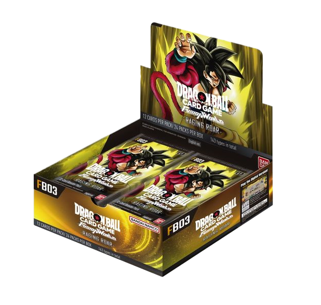 dragon_ball_super_card_game_-_fusion_world_fb03_raging_roar_-_booster_box_1.png Dragon Ball Raging Roar Booster Box FB03 (Engels) - Afbeelding 1