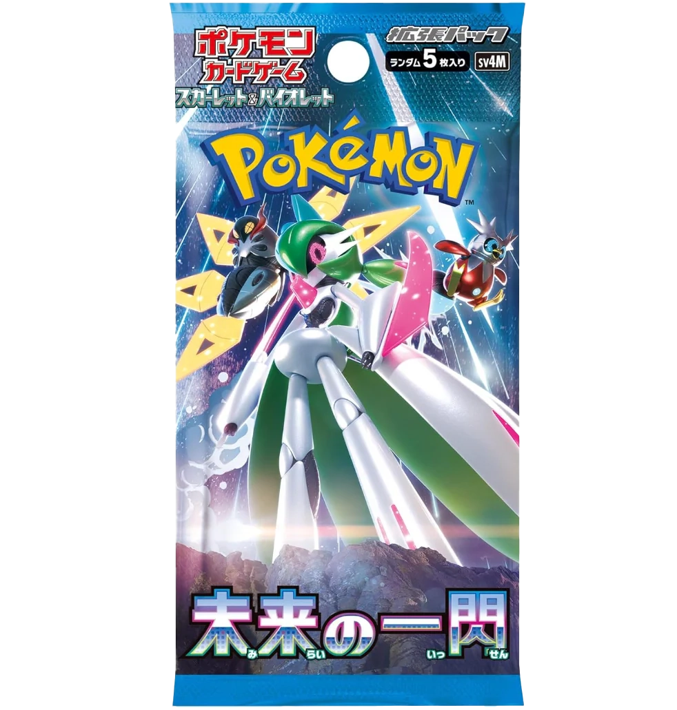 future-flash-booster-pack-japanska-pokemonkort_cfb8c534-638f-4cfa-9c13-ce7695f0ca19.webp Pokémon Future Flash Booster Pack SV4M (Japans) - Afbeelding 1