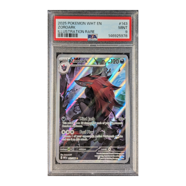 PSA 9 MINT: Zoroark White Flare 143
