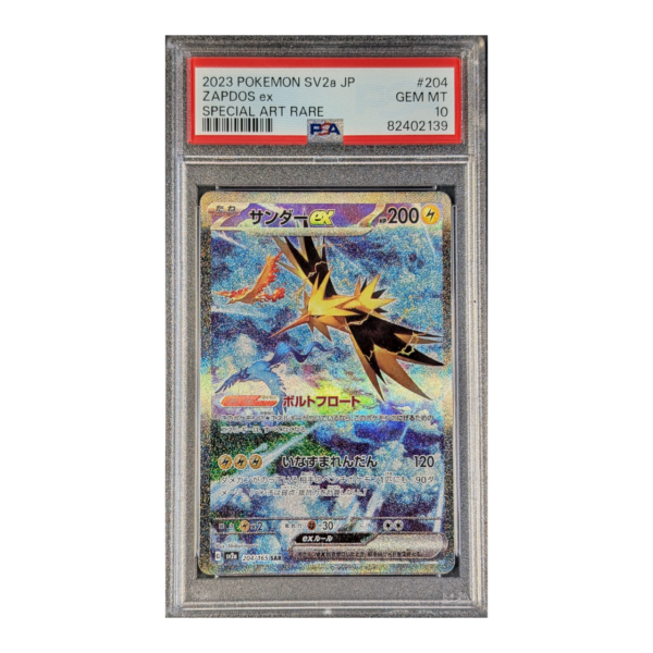 PSA 10 GEM MT: Zapdos ex 151 204 (Japans)