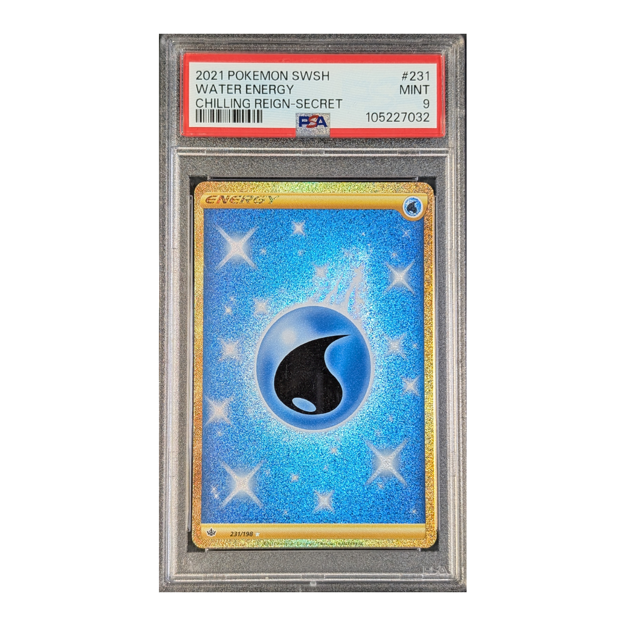 slabs-lower-mb_0029_energy-231-eng-9.png PSA 9 MINT: Water Energy Chilling Reign 231 - Afbeelding 1