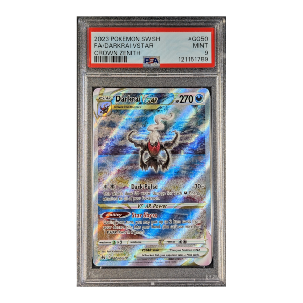 PSA 9 MINT: Darkrai VSTAR Crown Zenith GG50
