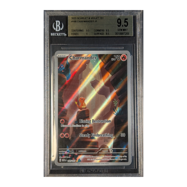Beckett 9.5 GEM MINT: Charmander IR Scarlet & Violet 151 168
