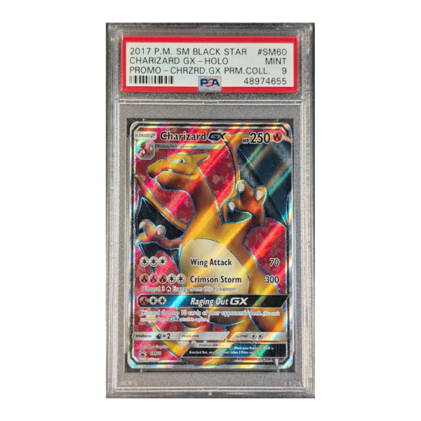 PSA 9 MINT: Charizard GX - Holo Sun & Moon Black Star Promos SM60