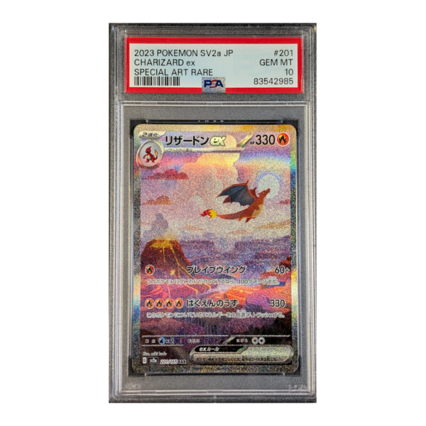 PSA 10 GEM MT: Charizard ex 151 201 (Japans)